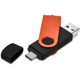 Shuffle Gyro Black Flash Drive Orange